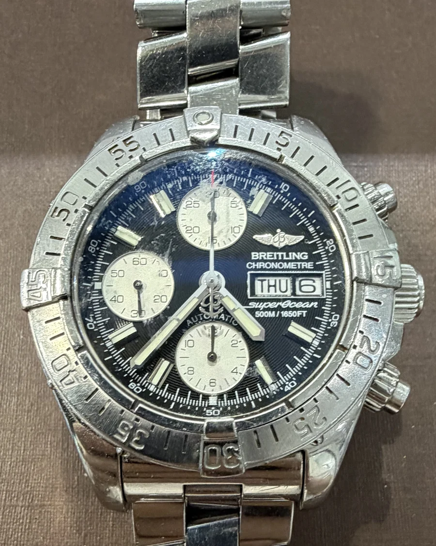 Montre Breitling SuperOcean chronographe II en acier, vue principale